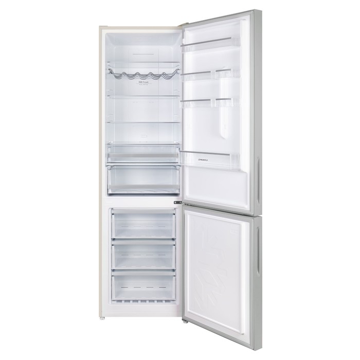 Холодильник MAUNFELD MFF200NFBG, двухкамерный, класс А+, 377 л, Full No Frost, бежевый Техно-онлайн Уценка