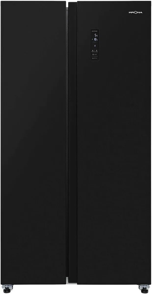 1-145.jpg Холодильник KRONA EISKALT 9159 SBS TNF DARK INOX, черный — изображение 1