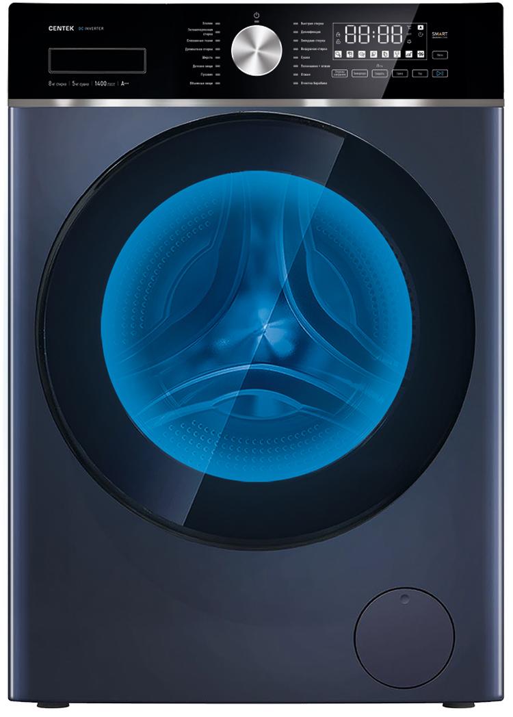 1-176.jpg Стиральная машина с сушкой CENTEK CT-1956, серый — изображение 1